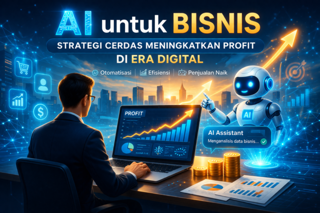 AI untuk bisnis membantu meningkatkan profit melalui otomatisasi, marketing, dan analisis data cerdas