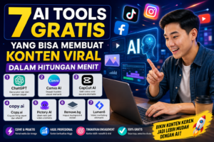7 AI Tools Gratis untuk Konten Viral dalam Hitungan Menit Ilustrasi 7 AI tools gratis untuk membuat konten viral dengan cepat dan mudah